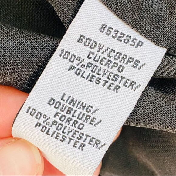 NWOT JS Collections black ruched cocktail lbd dress 4p - Picture 8 of 8